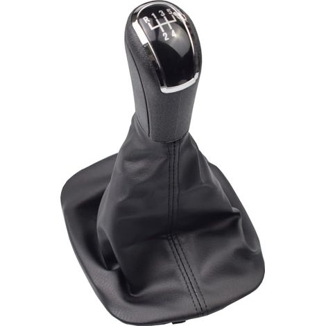 Pommeau de levier de vitesse 5 vitesses pour Skoda Fabia MK1 2000-2008 (Blakc, 5 vitesses) (1/4)