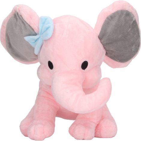 Plüschelefant, vielseitig, niedlich, sicher, bequem, weich und kuschelig, Stofftier für Kinder, Heimdekoration, rosa. (1/5)