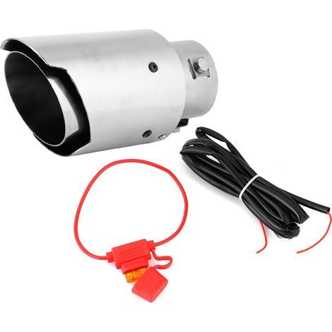 Embout d'échappement universel lumineux bleu pour voiture - Inlet 63mm/2.5in, outlet 89mm/3.5in en acier inoxydable (1/5)