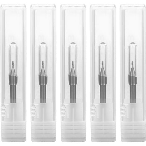 Lot de 5 fraises CNC spirales, fraises de défonceuse, outils de fraisage, accessoires pour machine de fraisage (1/5)