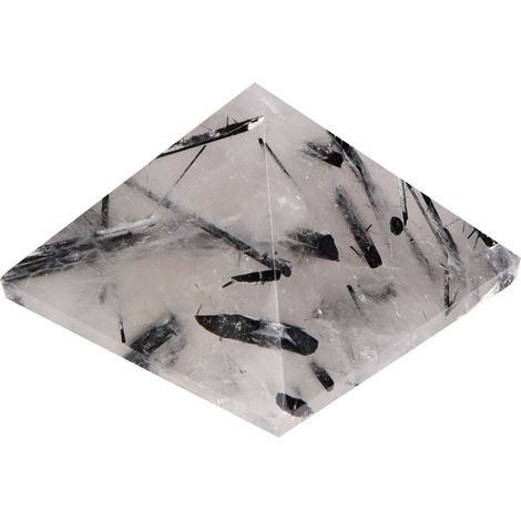 Pyramide en Quartz Rutile Noir Cristal Naturel 100% Tour Énergétique Guérison Décoration Maison (1/5)
