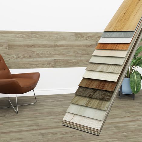 HEXIM Vinyldielen 0,97m² selbstklebend PVC Wandverkleidung Bodenbelag Holzoptik 91x15cm Paneele: 7 Dielen / 0.97 m², 1811-14 Rustic Teak (1/4)