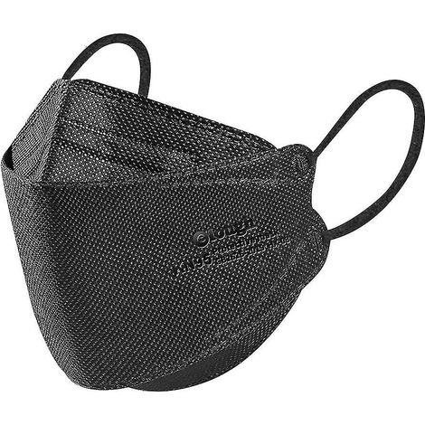 Masques KN95 pour enfants (30 ou 50 pièces), 4 couches, jetables, noirs (1/4)