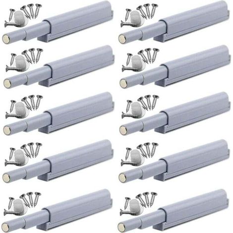 Magnetische Druckverschlussriegel – Magnetische Türverschlüsse, leicht zu öffnen (10 Stück)