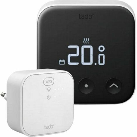 tado Kit de inicio X cableado termostato negro conectado