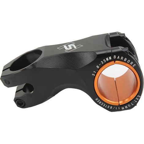 Potence Vélo Noir 70MM -17°, Légère pour Guidon 35MM/31.8MM, Compatible Route VTT (1/5)