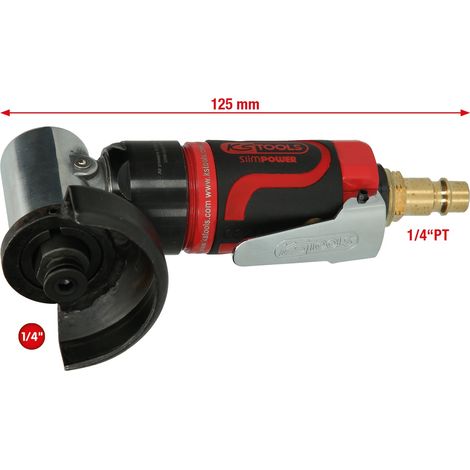 KS Tools SlimPOWER Mini-Druckluft-Stab-Trennschleifer, kurz
