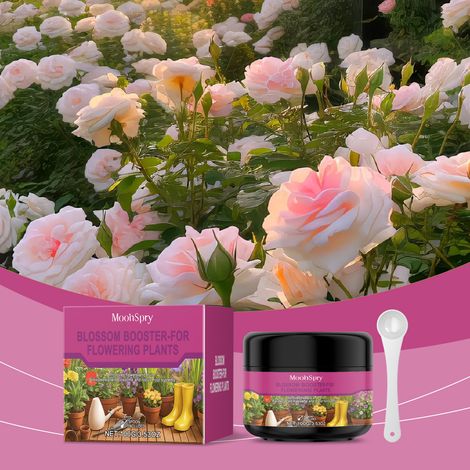 Blütennährstoffpulver, geeignet für die Aufnahme durch Früchte und Blüten, universelles Gartennährstoffpulver zur Förderung der Blüte – 100 g + Messlöffel -- DTEKGAZ (1/5)