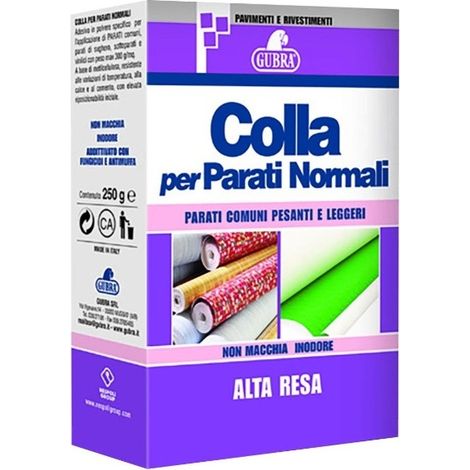 COLLA PER PARATI NORMALI 250GR IN POLVERE