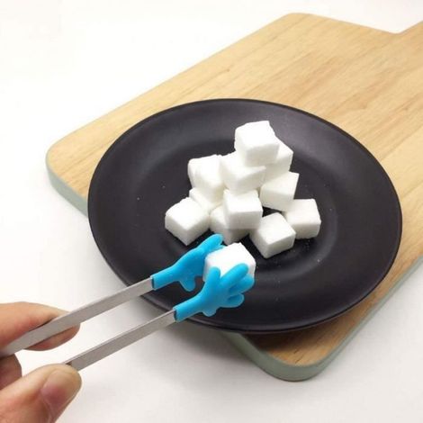 Mini Pince à Sucre - Cuisine - Silicone - 4pcs - Sécurité Alimentaire - 13cm (1/4)