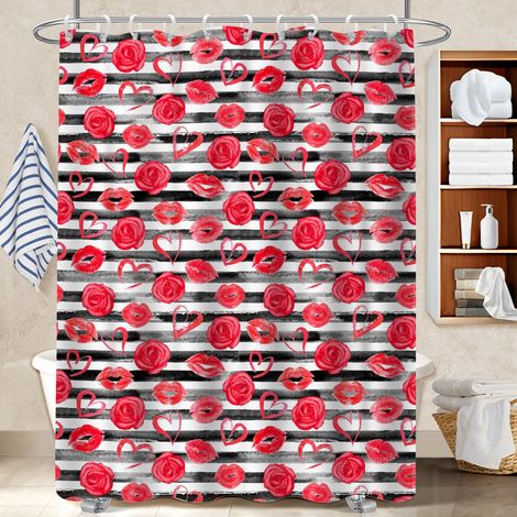 Rideau de douche 180x180 avec œillets rideau étanche pour un relooking rapide de sa salle de bain (1/5)