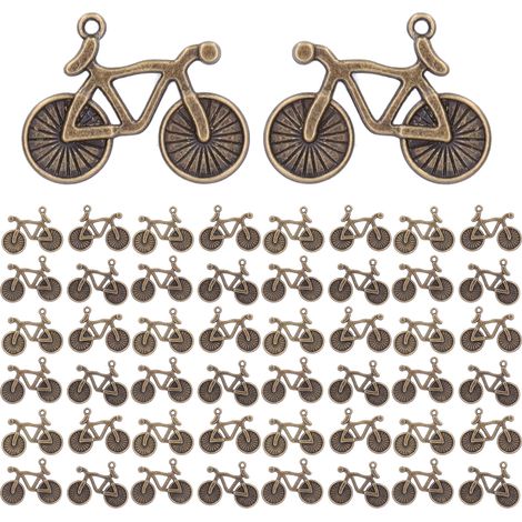 50Pcs Bicycle Pendants Key Ring DIY Jewelry Accessories HandMade Bracelet Necklace Decorations (1/5)