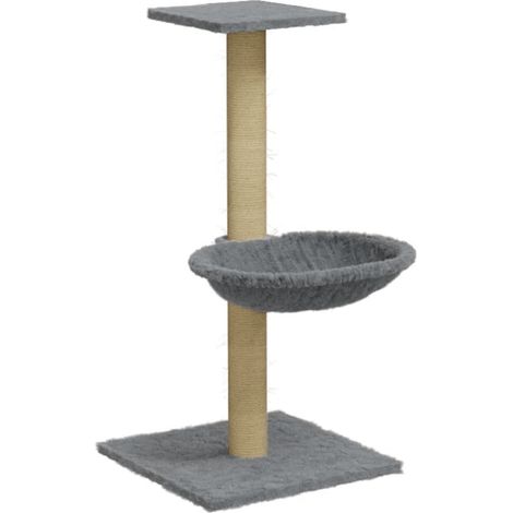 vidaXL Kratzbaum mit Sisal-Kratzfläche Hellgrau 74 cm