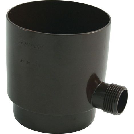 Marley Regensammler NW 75 mm, mit Überlaufstop, braun Halbrunde Dachrinne braun (1/3)