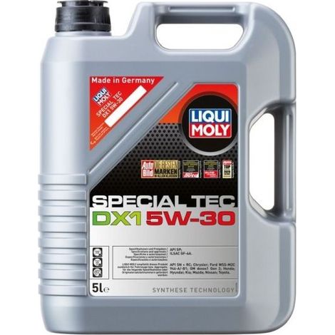 LIQUI MOLY OIL 5W30 5L SPECIAL TEC DX1 / DEX 1 GEN2 / SN+/RC / WSS-M2C 946-A / GF-6A