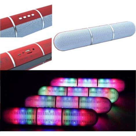 Altavoz Altavoz Bluetooth Fm Tf Aux Usb Manos Libres Pulse Led Ipod Smartphone Tablet -