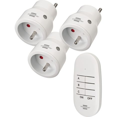 Set aus 3 Mini-Funksteckdosen + 1 Comfort-Line-Fernbedienung, 3 Steckdosen (1/5)