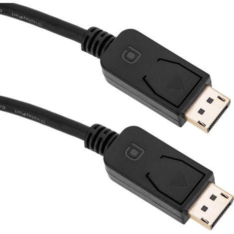 BeMatik - Câble Displayport mâle à mâle 4K 8K 1.4 vidéo et audio de 50 cm (1/5)