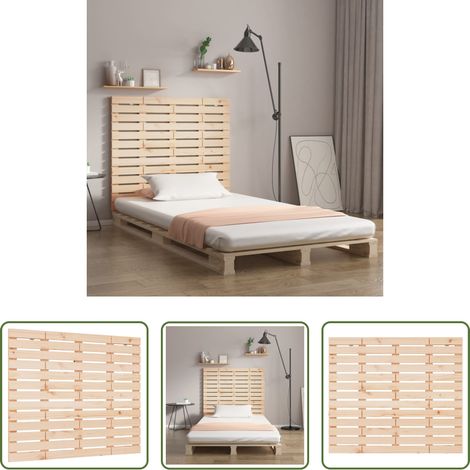 vidaXL Cabecero de cama de pared madera maciza de pino 146x3x91,5 cm (1/5)