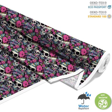 TESSUTI DECORATIVI PER ESTERNI OXFORD - Motivo Teschio I DX4518 (1/5)