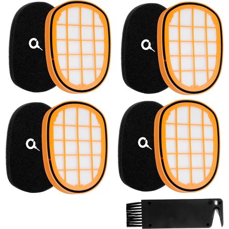 4er-Set Staubsaugerfilter + Vogelbürste – Kompatibel mit Philips SpeedPro Max / 8000 Serie Ersatzteile, Staubsaugerzubehör, wiederverwendbar, DIY-Reinigung (1/5)