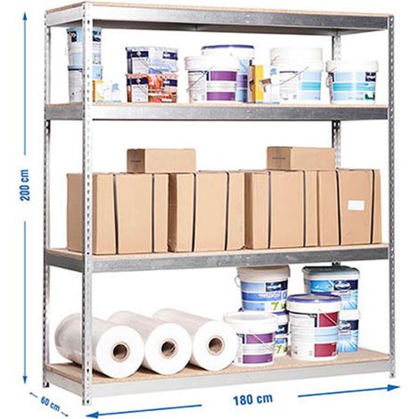 Simonrack Simonforte 1806-4 Regalsystem galvanisiert 4 Ebenen