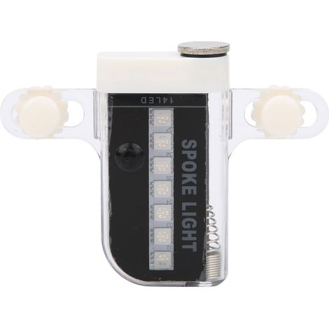 14 Lumières LED Plastique Lampe Vélo Lumière Roue Rayon 30 Motifs Accessoires Cyclisme Noir (1/5)