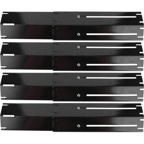 Ensemble de 4 radiateurs réglables, plaque chauffante de 30 à 53 cm, accessoires pour barbecue à gaz, compatible avec la plupart des barbecues à gaz, pièces de rechange universelles (1/3)