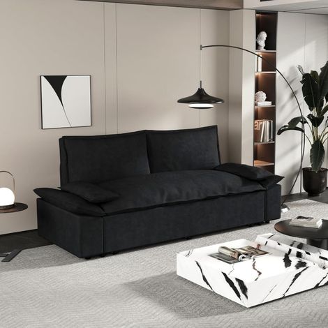 Divano letto Belly 2 posti colore nero 185x85x85H (1/3)