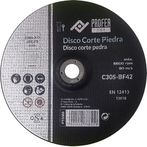 (25 u.) DISCO C PIEDRA PRO