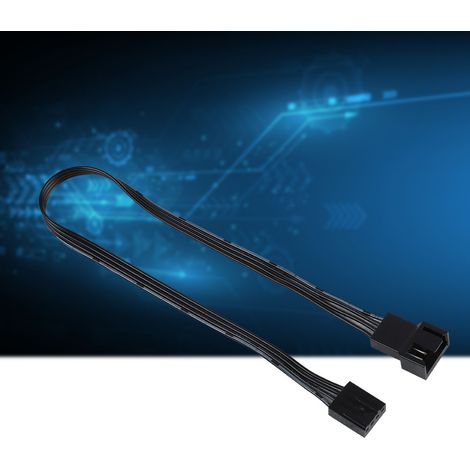 Câble d'Extension PWM 4 Broches pour Ventilateurs PC, 5 Pièces (1/5)