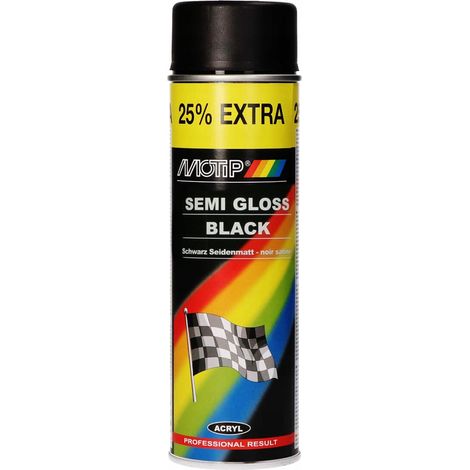 Vernice acrilica Rally, nero semi-opaco 500 ml 04001PLMOT (1/5)