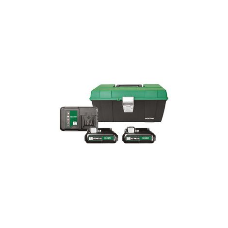 HIKOKI PACK BATTERIA HKA901240V 12V 2X4AH + CARIC