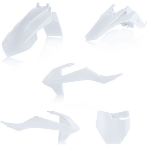 KIT PLASTIQUE CYCRA 5 ELEMENTS GAS GAS MC 65 21 BLANC