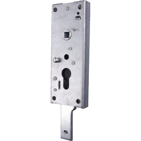 Serrure électrique de garage à verrouillage horizontal – Acier zingué – Téton de déverrouillage intérieur – Épaisseur 18mm – SKU 16560000010 – WSS