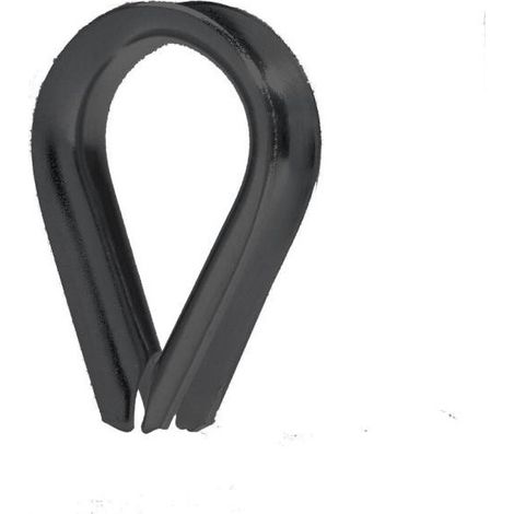 Cosse coeur Inox A4 Noir Diamètre 4-1 pièce (1/3)