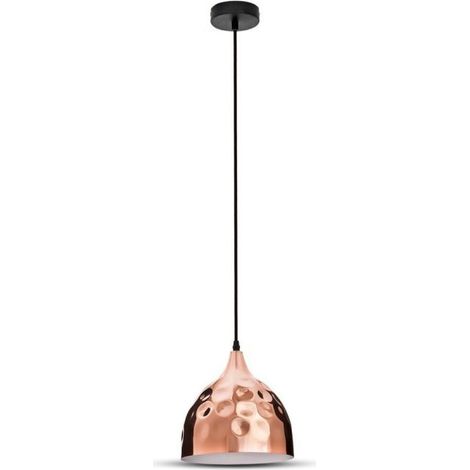 V-TAC VT-8220 Lampadario LED a goccia portalampada E27 in metallo colore oro rosa Oro Rosa a specchio d:230mm sku 3715 (1/5)