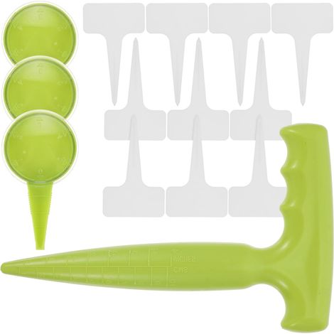 Semoir à Main Portable Distributeur de Semis Outil de Jardinage Plantoir et Étiquette pour Plantes (1/5)