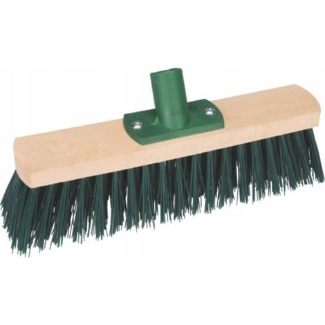 Scopa in legno per pavimentazione e cemento, 40 cm
