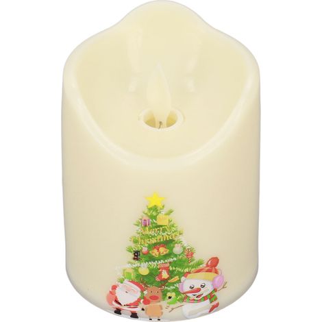 Lampe de Noël décorative sans flamme à LED, alimentée par piles, BZ2863‑W‑2 (1/5)