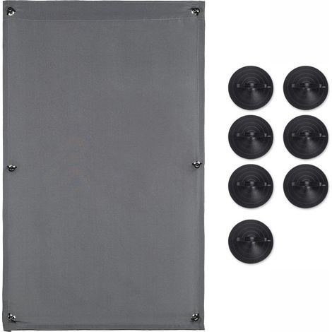 Rideau occultant portable à ventouses, protection UV, (1/4)