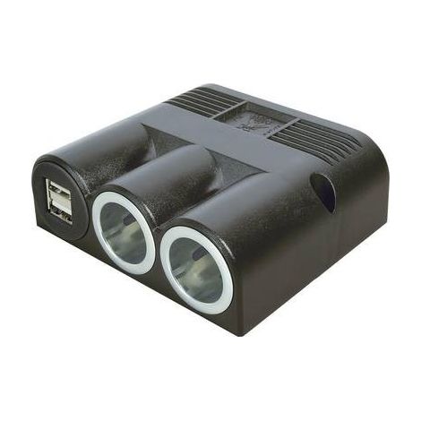 ProCar 67324501 Distributore accendisigari Numero di accendisigari 2 x Interfacce: USB 2 x Portata massima corrente 16 (1/2)