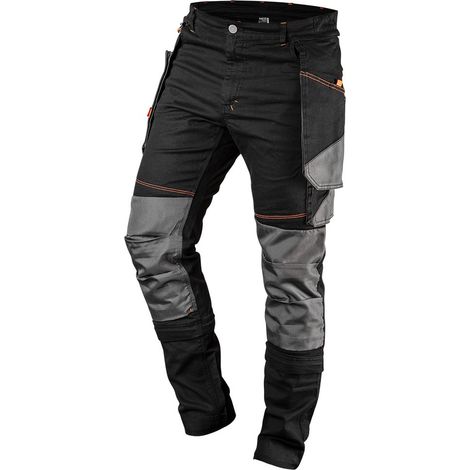 HD Slim Arbeitshose, abnehmbare Taschen, Größe S