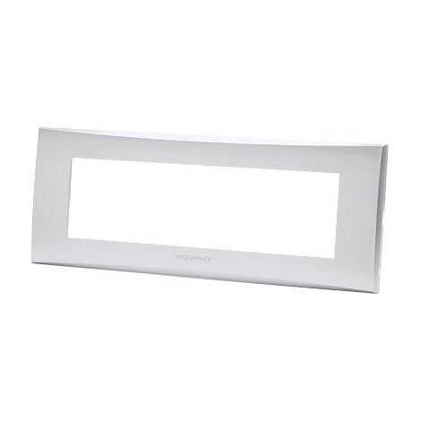 PLACCA COPRIFRUTTI AVP - ARGENTO POSTI 7 MM 205X80- 8 pezzi