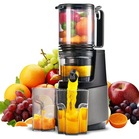 Extracteur de Jus Lent – 250 W, Large Ouverture, Pressage à Froid