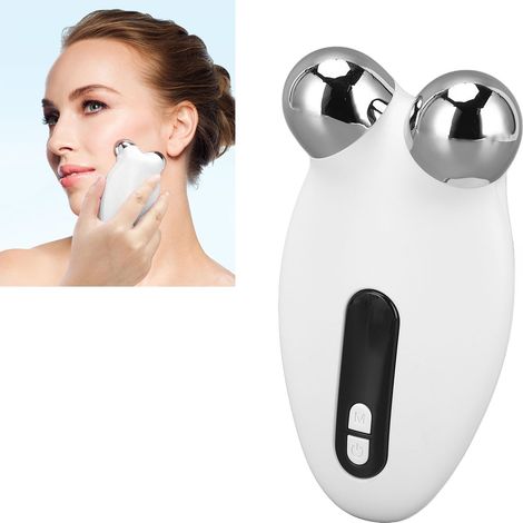 Appareil Massage Visage Anti Rides, Masseur Facial Double Menton Electrique, Rouleau de massage facial 3D pour lifting et Raffermissement du Visage et du Cou, anti-rides (1/5)