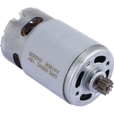 Moteur à Courant Continu RS550 18V 19500 Tr/Min avec 11 Dents Deux Vitesses et BoîTe de Couple éLevé pour Perceuse/Tournevis éLectrique (1/4)