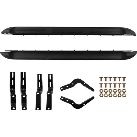 Anti-slip Running Board For Toyota Hilux Mk8 Double Cab 2016+ Side Steps Black (1/5)