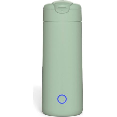 Bouilloire électrique de voyage portable, petite théière chauffante, idéale pour le lait, le café, l'eau et le thé (verte) (1/5)