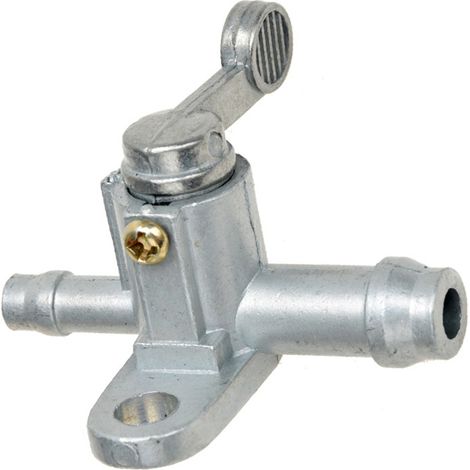 Interrupteur De Coupure De Carburant - Robinet Ligne 1/4 Pouces - Pour Moto Tout-Terrain PW50 Années 1981 À 2009 - Aluminium - 52 mm (1/5)